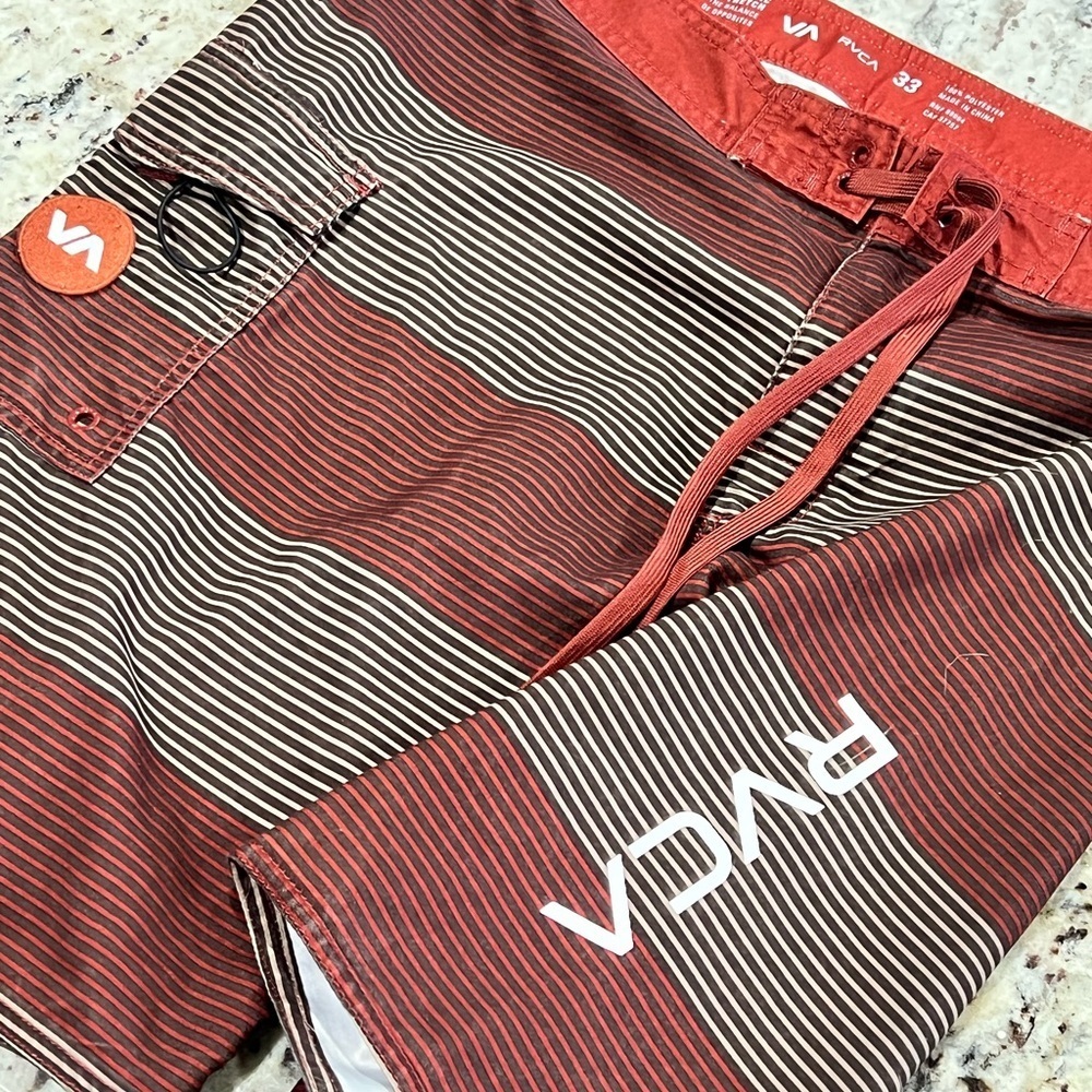 RVCA Men's Stripe Swim Shorts